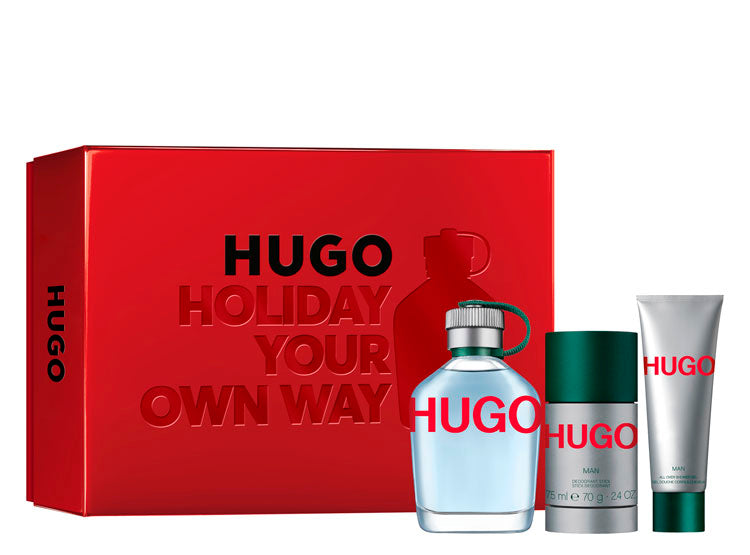 Hugo Man Estuche Holiday Your Own Way EDT 125 ML+72Gm Deo Stick+50 ML S.Gel